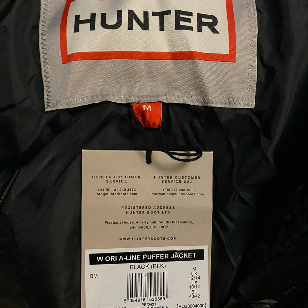 Hunter Black Puffer Jacket - Picture 6 of 9